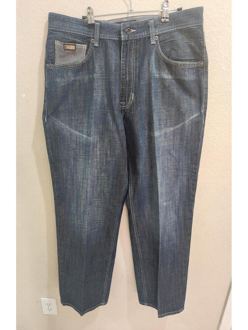 Vintage Y2K Retro Ecko Unlimited Baggy Fit Wide leg Jeans Men's Diamond pocket